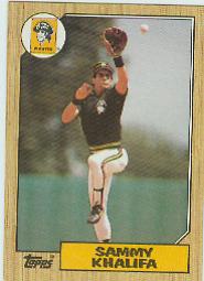 1987 Topps Baseball Cards      164     Sammy Khalifa